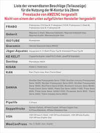 AMZCNC Professzionális Hidraulikus Présszerszám V és M Kontúr Betétekkel, Réz Acél Rozsdamentes Csövekhez V12-V28 M12-M28 Narancssárga 5