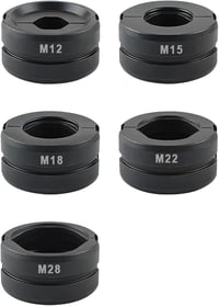 AMZCNC Sajtoló pofabetét M12–M28, M-Contour 12/15/18/22/28 mm, cserélhető kézi sajtológéphez réz és acélcsőhöz 1