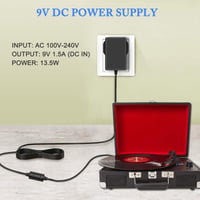 Sieťový adaptér AmzFwing 9V 1,5A, napájací kábel DC 9V, AC 100-240V, konektor s kladným pólom v strede, univerzálny sieťový adaptér 5