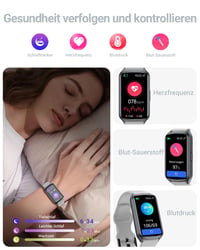 Inteligentné hodinky Amzhero Fitness Tracker pre ženy a mužov, 7-dňová výdrž batérie, 20+ športových režimov, meranie SpO2, monitor spánku, monitor srdcového tepu, krokomer, vodotesnosť 5ATM 4