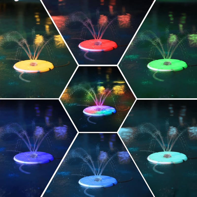 AMZtime USB LED szökőkút távirányítóval, RGB világítás, kerti és beltéri használatra