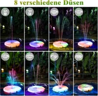 AMZtime USB LED szökőkút távirányítóval, RGB világítás, kerti és beltéri használatra 6