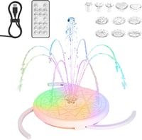 AMZtime USB LED szökőkút távirányítóval, RGB világítás, kerti és beltéri használatra 1