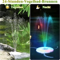 AMZtime USB LED szökőkút távirányítóval, RGB világítás, kerti és beltéri használatra 3