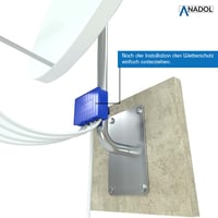 Anadol 4/1 DiSEqC prepínač 2.0 pre 4 družice a 1 účastníka, v odolnom vyhotovení do každého počasia, vrátane 5x F-konektora, sťahovacích pások, hmoždiniek a skrutiek 5