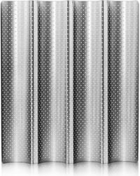 Anaeat Perforált Kenyérsütő Forma 38x33cm Ezüst - 4 Cipó Baguette Sütéshez 1