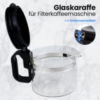 ANAKEL HOME univerzális nagy kávéfőző üveg csepegtetős kávéhoz, 12,5-15cm, szellőzőfedéllel 2