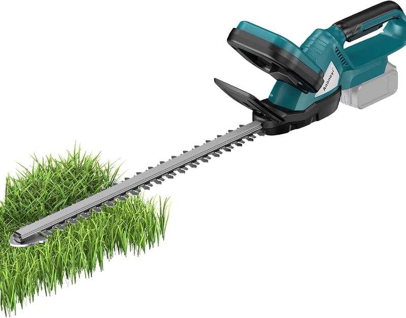 Anancyi Akkumulátoros Sövényvágó Makita 18V Kompatibilis - 51 cm Vágóhossz, 20 mm Fogtávolság, 1350 RPM, Biztonsági Terelőlappal, Kerti Sövé