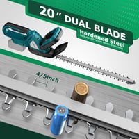 Anancyi Akkumulátoros Sövényvágó Makita 18V Kompatibilis - 51 cm Vágóhossz, 20 mm Fogtávolság, 1350 RPM, Biztonsági Terelőlappal, Kerti Sövé 3