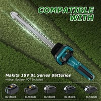 Anancyi Akkumulátoros Sövényvágó Makita 18V Kompatibilis - 51 cm Vágóhossz, 20 mm Fogtávolság, 1350 RPM, Biztonsági Terelőlappal, Kerti Sövé 5