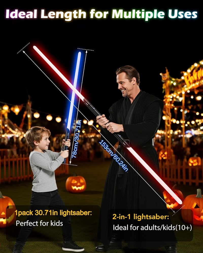 ANASABER Dupla Pengés Világítófegyver 4 Hangeffekt 12 RGB Szín Fém Nyél 2db