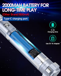 ANASABER S9 Dueling Lightsaber - Interaktív Fénykard Pár 8