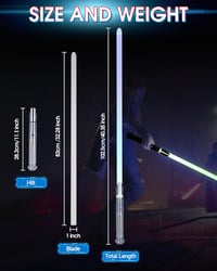 ANASABER S9 Dueling Lightsaber - Interaktív Fénykard Pár 7