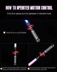 ANASABER S9 Dueling Lightsaber - Interaktív Fénykard Pár 6