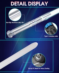 ANASABER S9 Dueling Lightsaber - Interaktív Fénykard Pár 5