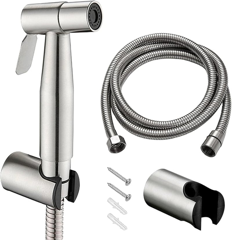 ANBOO Bidet Kézi Zuhanyzó Szett Rozsdamentes Acél 150cm Csővel - Set 3