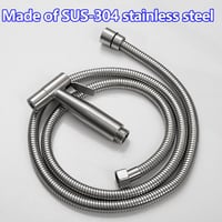 ANBOO Bidet Kézi Zuhanyzó Szett Rozsdamentes Acél 150cm Csővel - Set 3 4