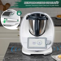 ANBOXIT Thermomix TM6/TM5 csúsztatótábla bambusz görgős konyhai segédlet fehér - White 3