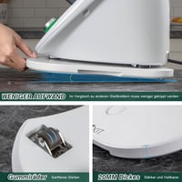 ANBOXIT Thermomix TM6/TM5 csúsztatótábla bambusz görgős konyhai segédlet fehér - White 4