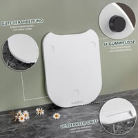 ANBOXIT Thermomix TM6/TM5 csúsztatótábla bambusz görgős konyhai segédlet fehér - White 5