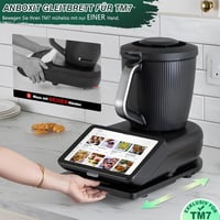 ANBOXIT TM7 Thermomix csúszótábla bambusz görgős fekete 2