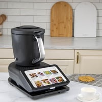 ANBOXIT TM7 Thermomix csúszótábla bambusz görgős fekete 7