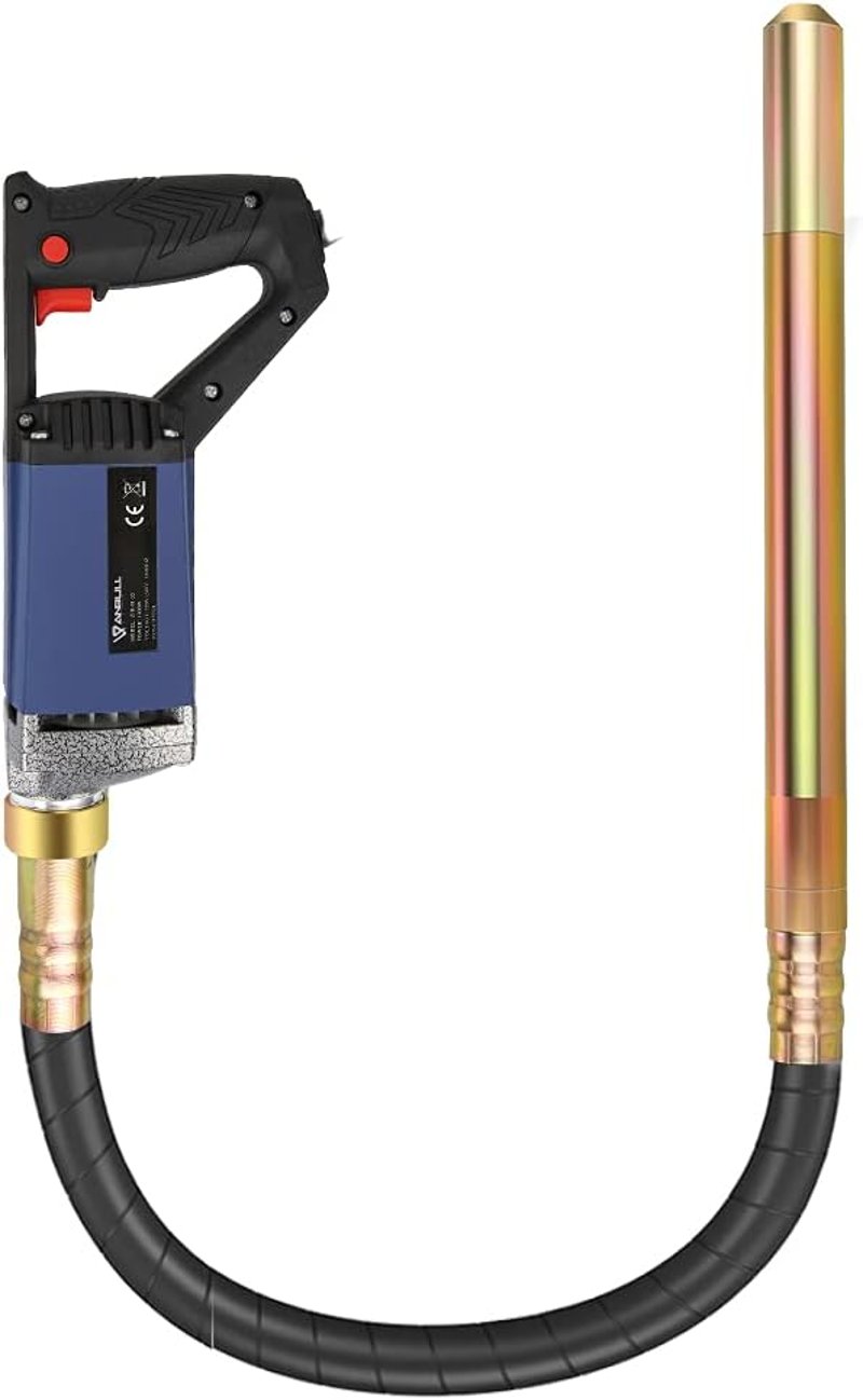 Anbull 1300W Betonvibrátor 1m Belső Vibrátorral 35mm Palackkal