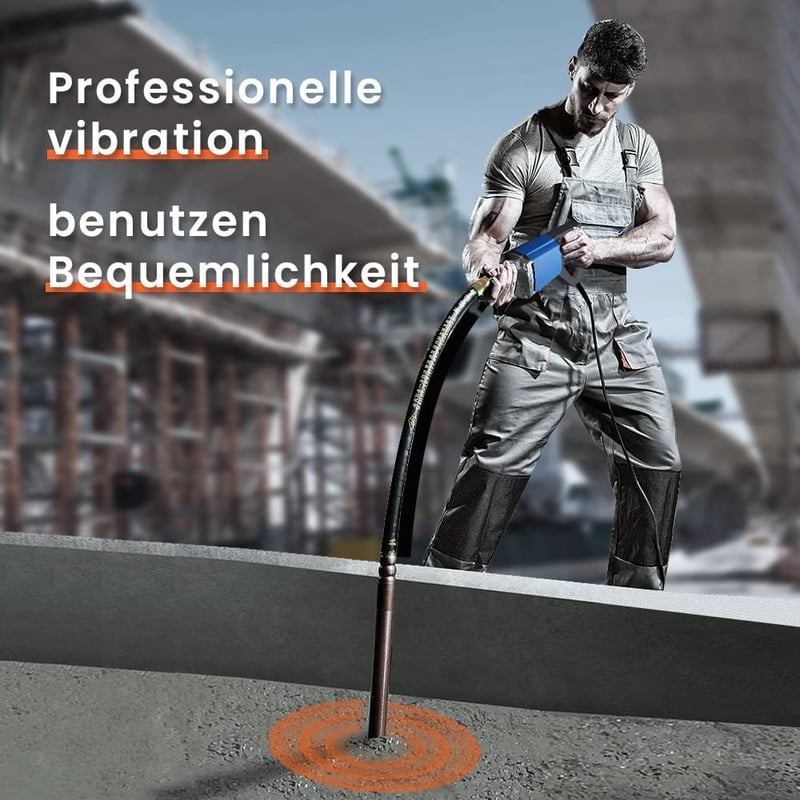 Anbull 1300W Betonvibrátor 1m Belső Vibrátorral 35mm Palackkal