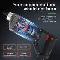 Anbull Betonvibrátor 1300W Elektromos Beton Tömörítő 2m Kábel 35mm Vibrációs Fej 4800 Fordulat Építőipari Gép 2