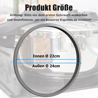 Ancable WMF 22cm szilikon tömítőgyűrű nyomásfőzőhöz 3L-8.5L 5