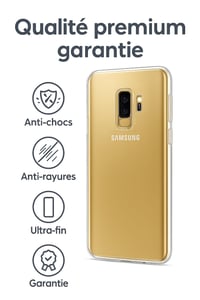 Ancile 360-stupňový priehľadný kryt pre Samsung Galaxy S9 Plus so zabudovanou ochranou displeja, nárazuvzdorný TPU silikón, kompletná ochrana prednej a zadnej strany 6