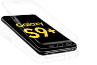 Ancile 360-stupňový priehľadný kryt pre Samsung Galaxy S9 Plus so zabudovanou ochranou displeja, nárazuvzdorný TPU silikón, kompletná ochrana prednej a zadnej strany 3