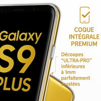 Ancile 360-stupňový priehľadný kryt pre Samsung Galaxy S9 Plus so zabudovanou ochranou displeja, nárazuvzdorný TPU silikón, kompletná ochrana prednej a zadnej strany 7