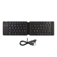 ANCLLO sklopiva Bluetooth 3.0 mini tipkovnica, ultra tanka, punjiva - crna 1