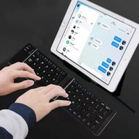 ANCLLO Vezeték nélküli összecsukható Bluetooth billentyűzet, ultra vékony, újratölthető, iOS Android Windows kompatibilis 6