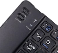 ANCLLO Vezeték nélküli összecsukható Bluetooth billentyűzet, ultra vékony, újratölthető, iOS Android Windows kompatibilis 5