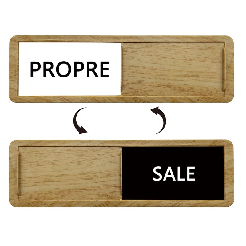 Indicator pentru mașina de spălat vase Andchi, acril, magnetic/autoadeziv, 17,7×5,2 cm - maro