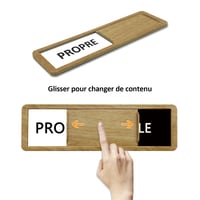 Indicator pentru mașina de spălat vase Andchi, acril, magnetic/autoadeziv, 17,7×5,2 cm - maro 2