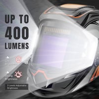 ANDELI Automata Sötétedő Hegesztőpajzs 180° Panoráma Nézet LED 3