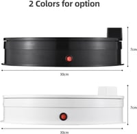 Andoer Elektromos Forgótálca 30 cm - 360° Forgatható LED Világítással, 60 kg Teherbírással, Távirányítóval - Ékszer, Termék Bemutató, Fotózás 7