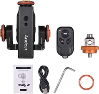Andoer L4 PRO motorozott kamera csúszka elektromos sín távirányítóval és akkumulátorral 9