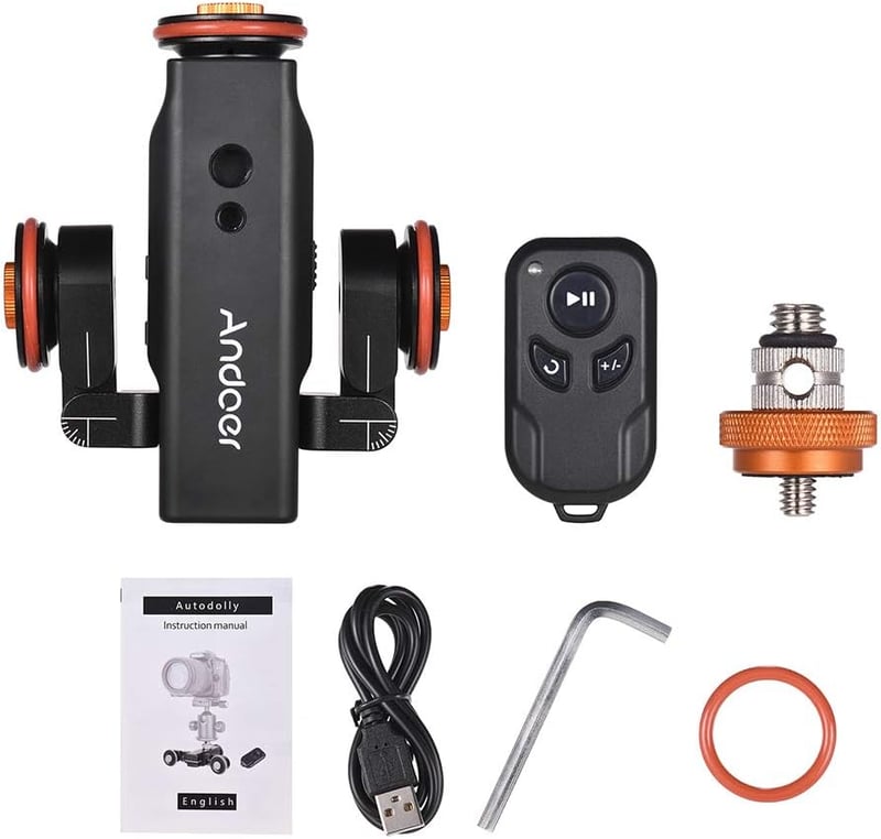 Andoer L4 PRO motorozott kamera csúszka elektromos sín távirányítóval és akkumulátorral