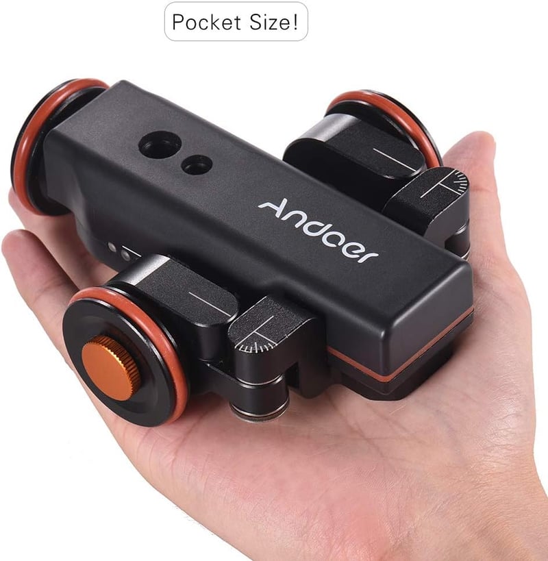 Andoer L4 PRO motorozott kamera csúszka elektromos sín távirányítóval és akkumulátorral