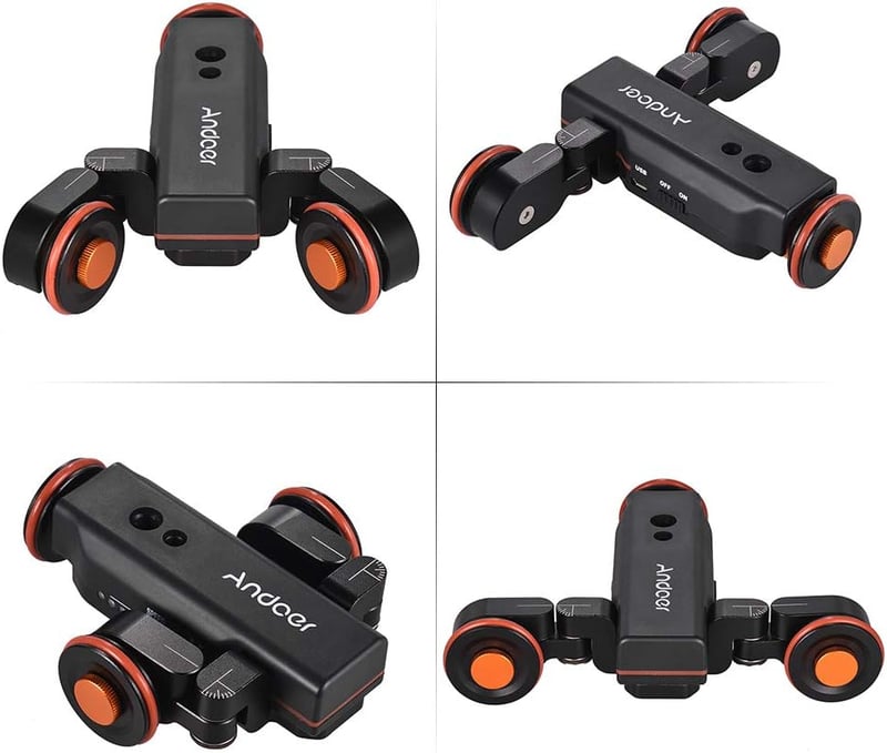 Andoer L4 PRO motorozott kamera csúszka elektromos sín távirányítóval és akkumulátorral