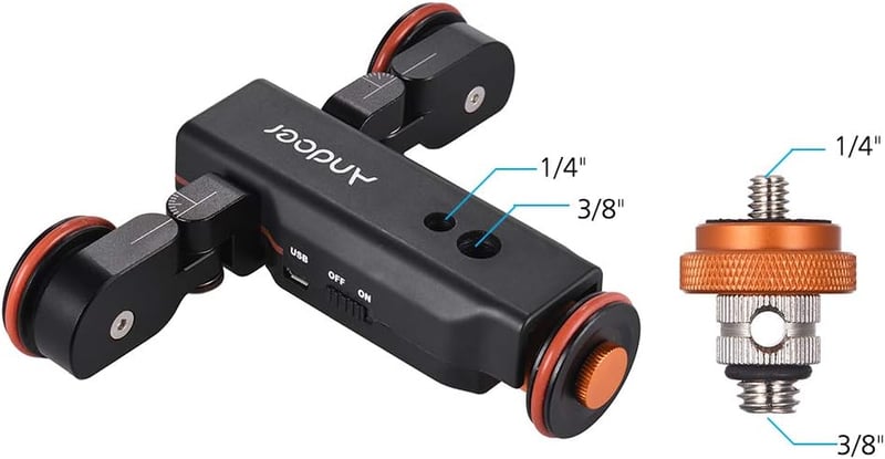 Andoer L4 PRO motorozott kamera csúszka elektromos sín távirányítóval és akkumulátorral