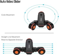 Andoer L4 PRO motorozott kamera csúszka elektromos sín távirányítóval és akkumulátorral 3