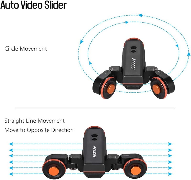Andoer L4 PRO motorozott kamera csúszka elektromos sín távirányítóval és akkumulátorral