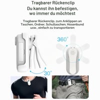 Mini akčná kamera Andoer 1080P WiFi športová kamera so 120° širokým uhlom záberu, magnetickým popruhom na krk, vodotesným puzdrom a 32GB TF kartou, biela 6