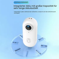 Mini akčná kamera Andoer 1080P WiFi športová kamera so 120° širokým uhlom záberu, magnetickým popruhom na krk, vodotesným puzdrom a 32GB TF kartou, biela 5