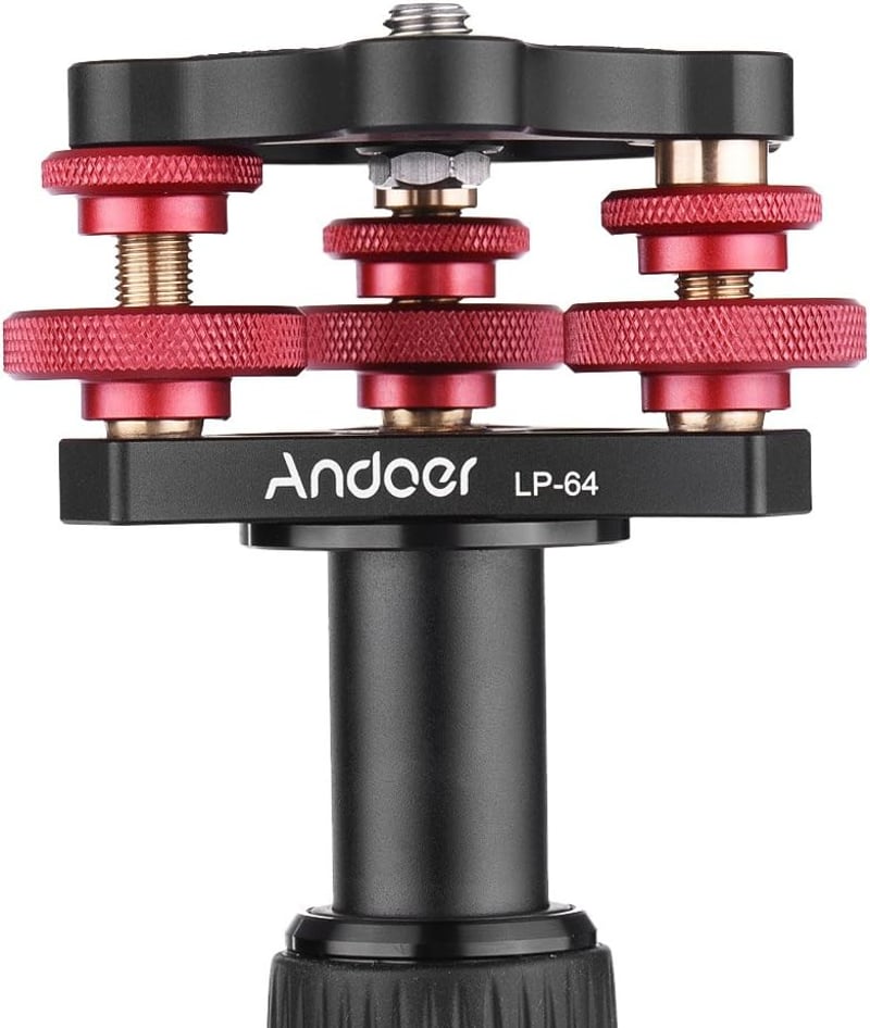 Andoer Tripod Leveling Base Alumínium Szintezővel Canon Nikon Sony DSLR Kamerához